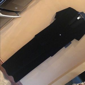 Black velvet evening dress